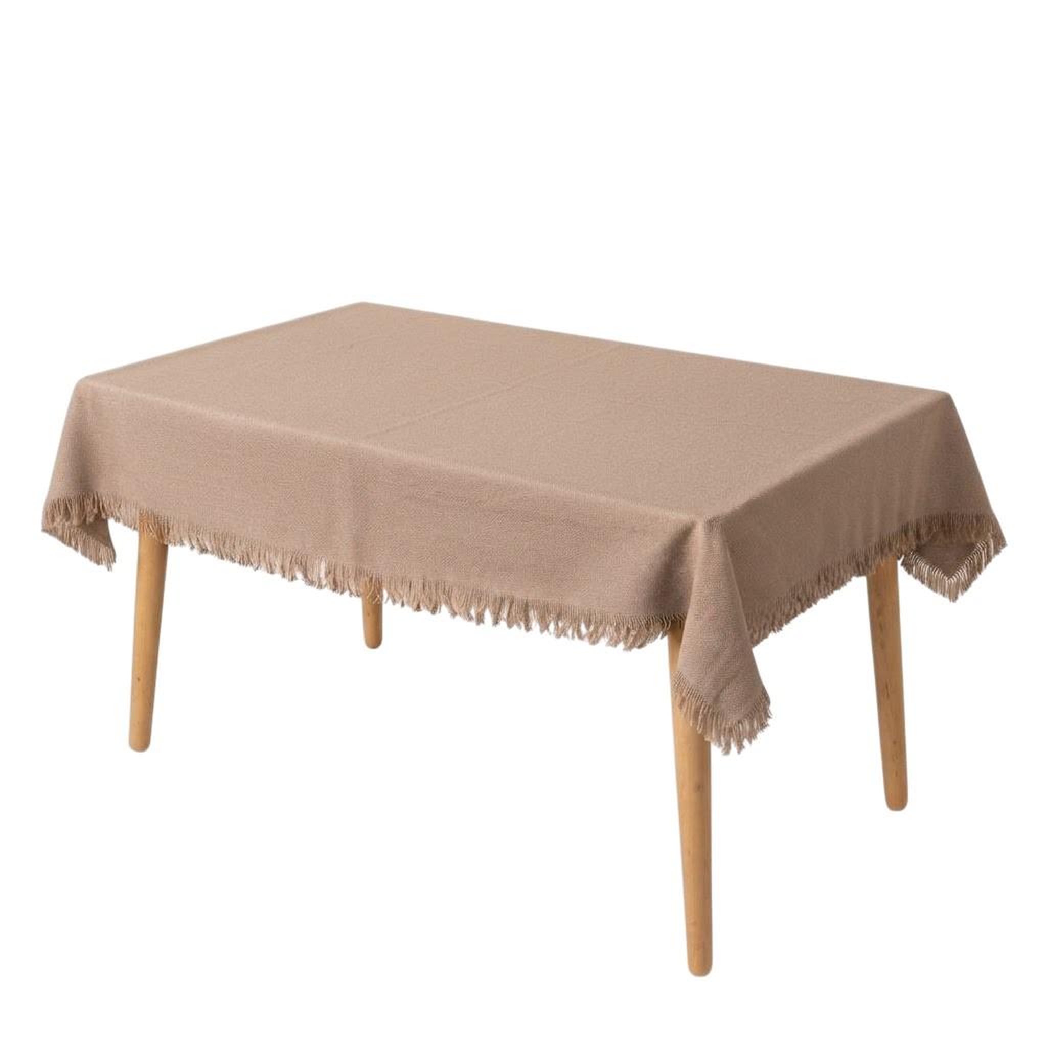 Eden Nappe en coton a franges - chic et élégante. Coloris disponibles : Gris