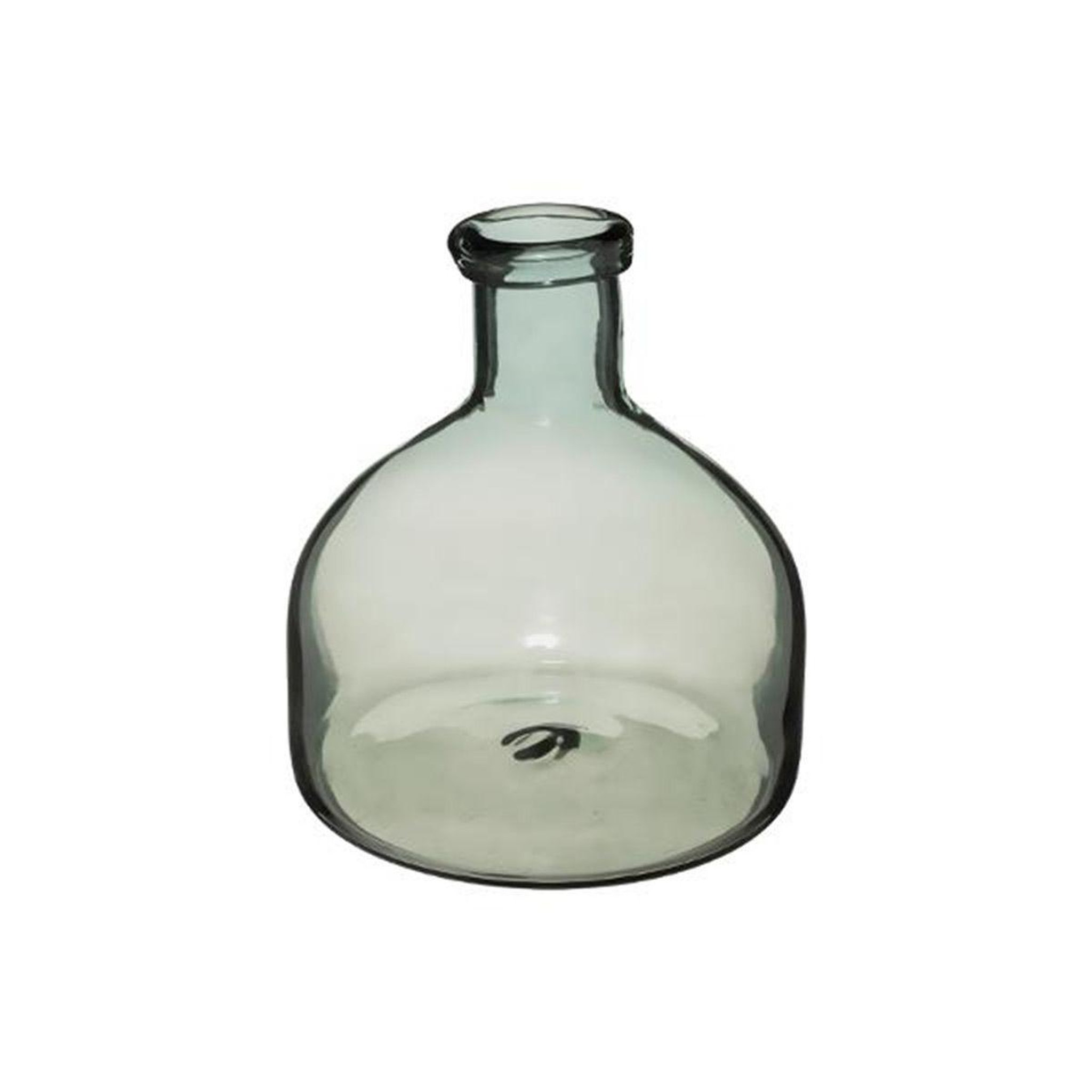 Voir la diapositive 1 : ATMOSPHERA Vase design en verre  green house  20cm gris