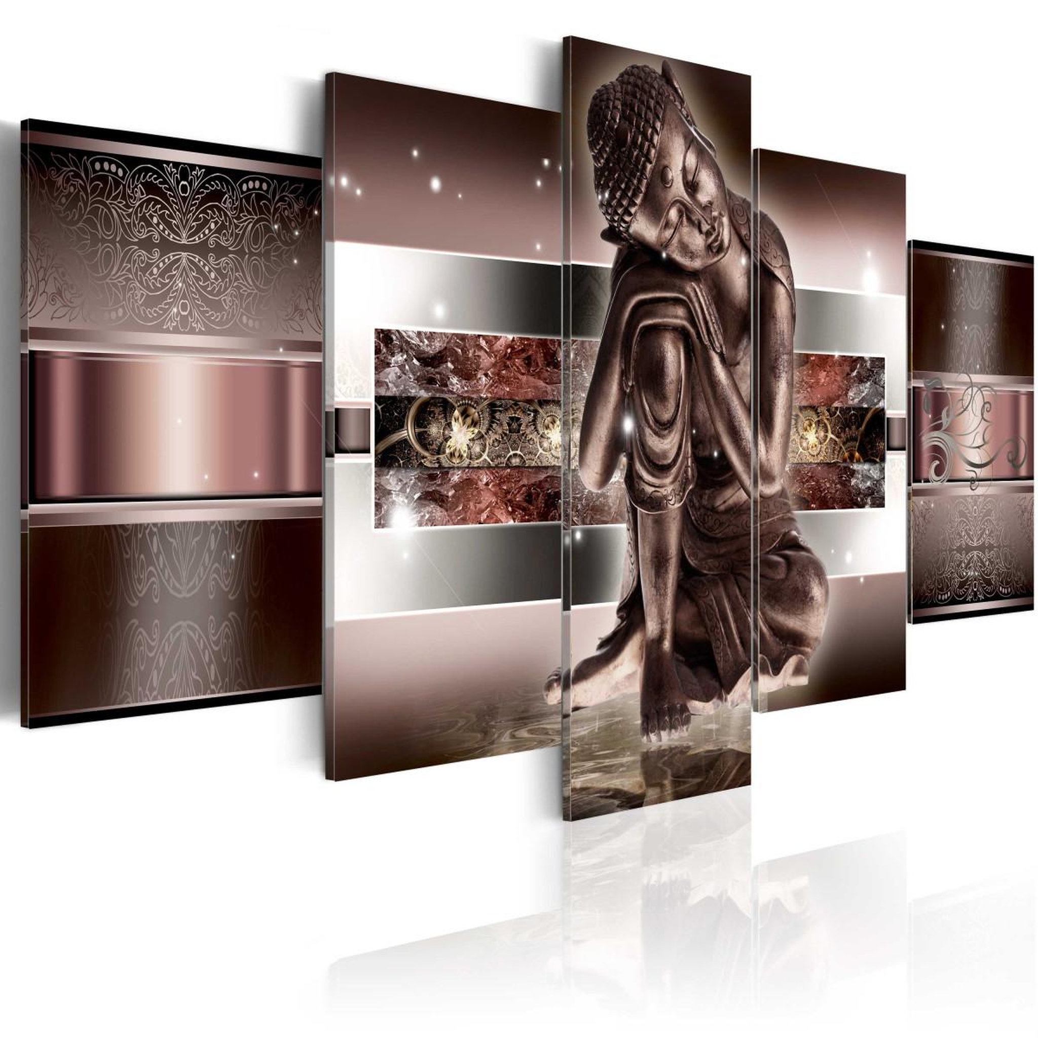 Voir la diapositive 1 : Paris Prix Tableau Imprimé  Sleeping Buddha in Reds