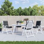 VIDAXL Coussins de chaise a dossier bas lot de 4 anthracite