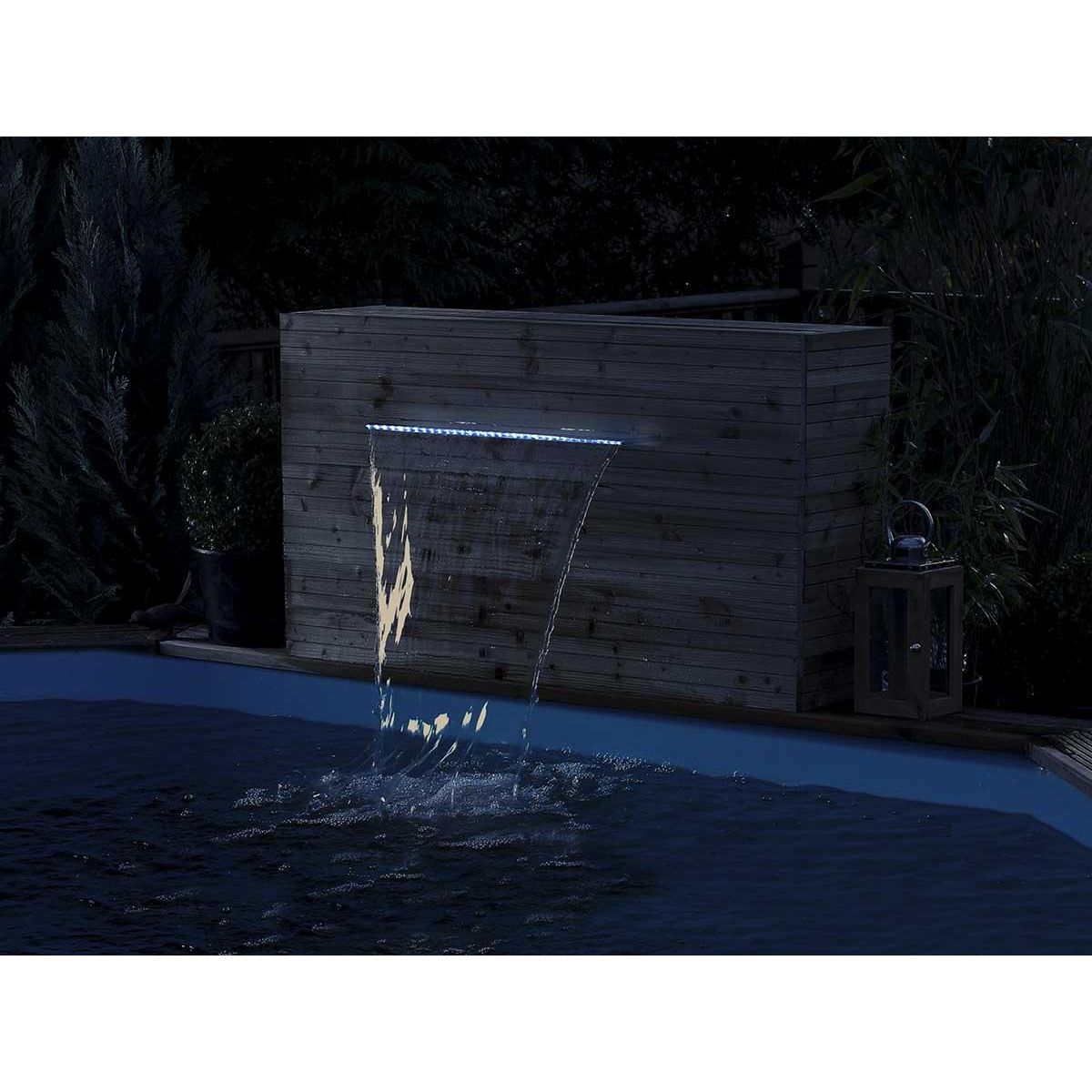Ubbink Cascade de piscine Niagara 35 LED transparente 60 cm - Ubbink