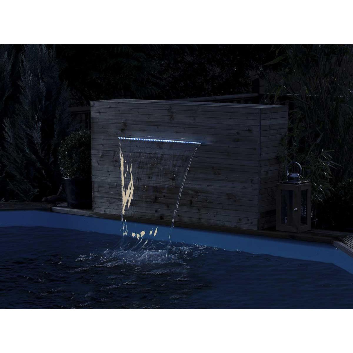 Ubbink Cascade de piscine Niagara 35 LED transparente 60 cm - Ubbink