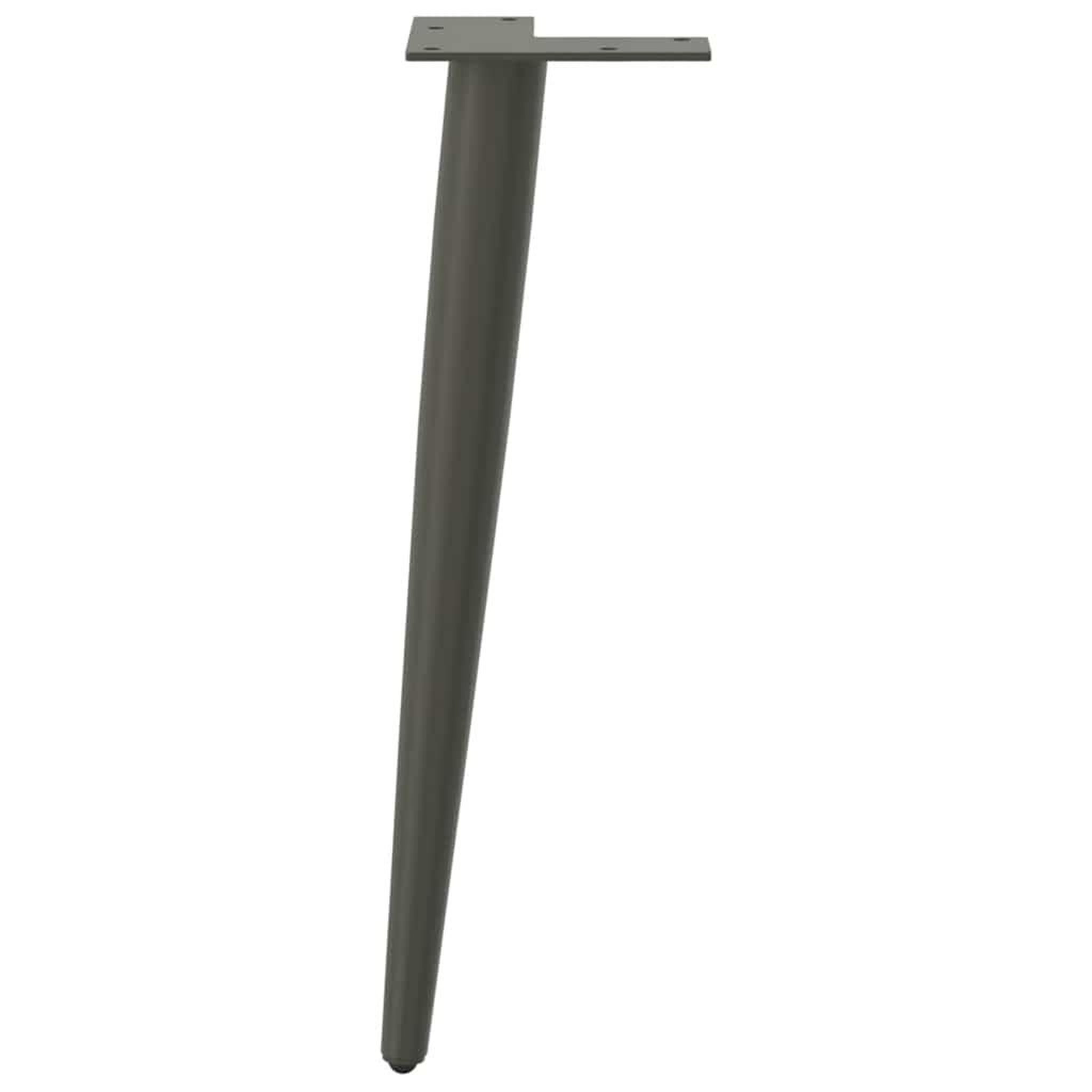 Voir la diapositive 5 : VIDAXL Pieds de table basse forme conique 4 pcs anthracite 42-43 cm
