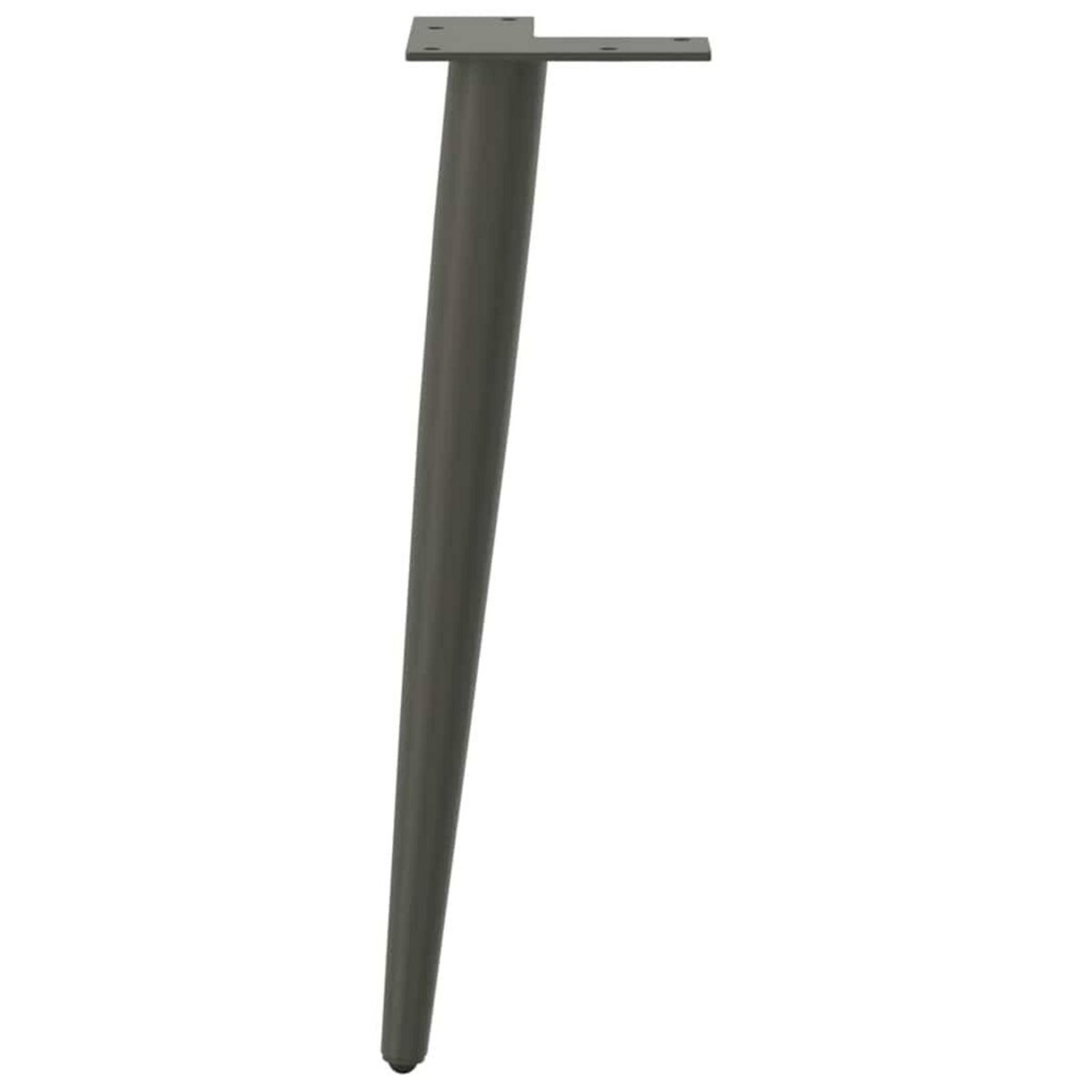 VIDAXL Pieds de table basse forme conique 4 pcs anthracite 42-43 cm