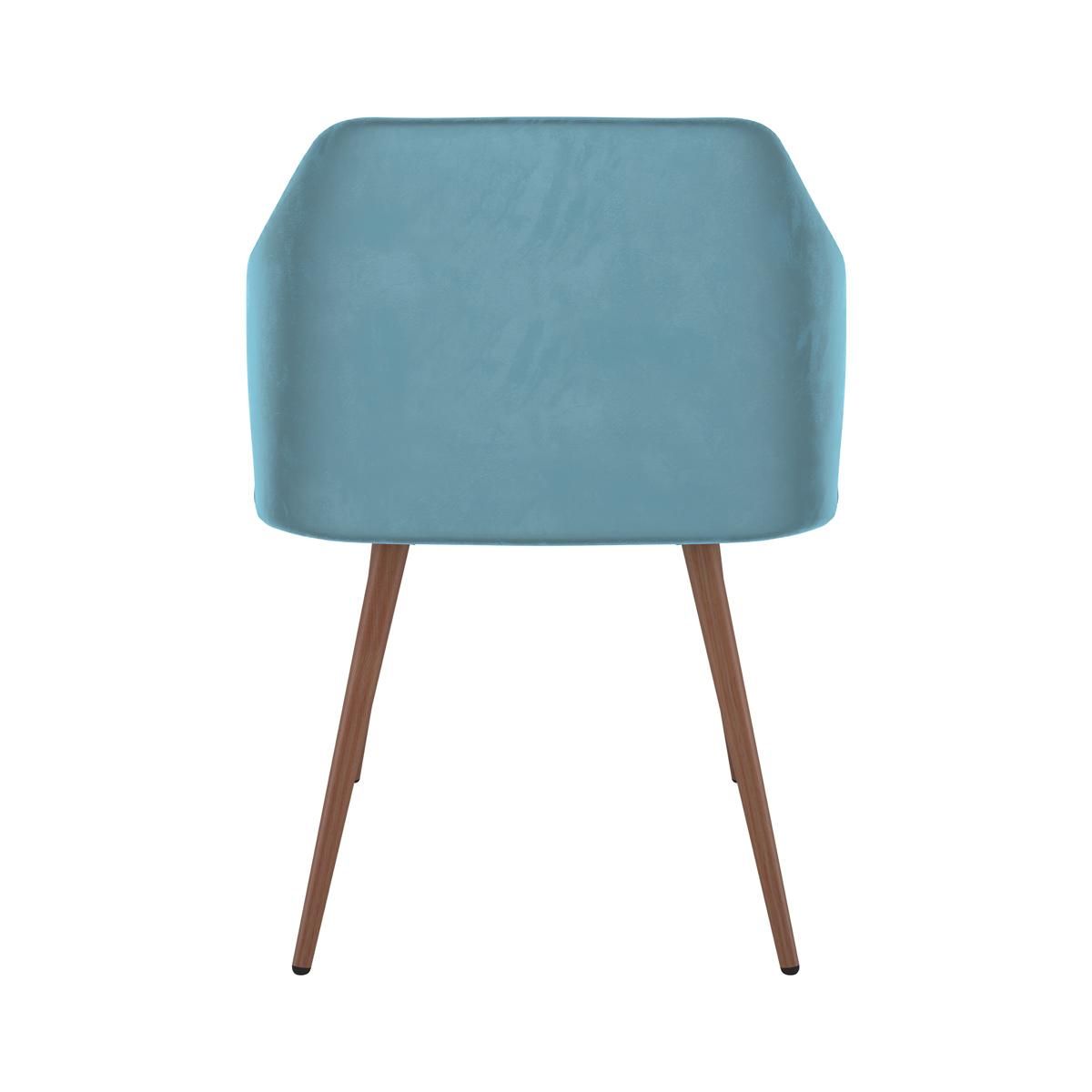 Rendez vous déco Lot de 2 chaises avec accoudoirs en velours vert foncé - Daisy