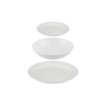 SECRET DE GOURMET Service de Table 18 Pièces  Colorama  26cm Blanc