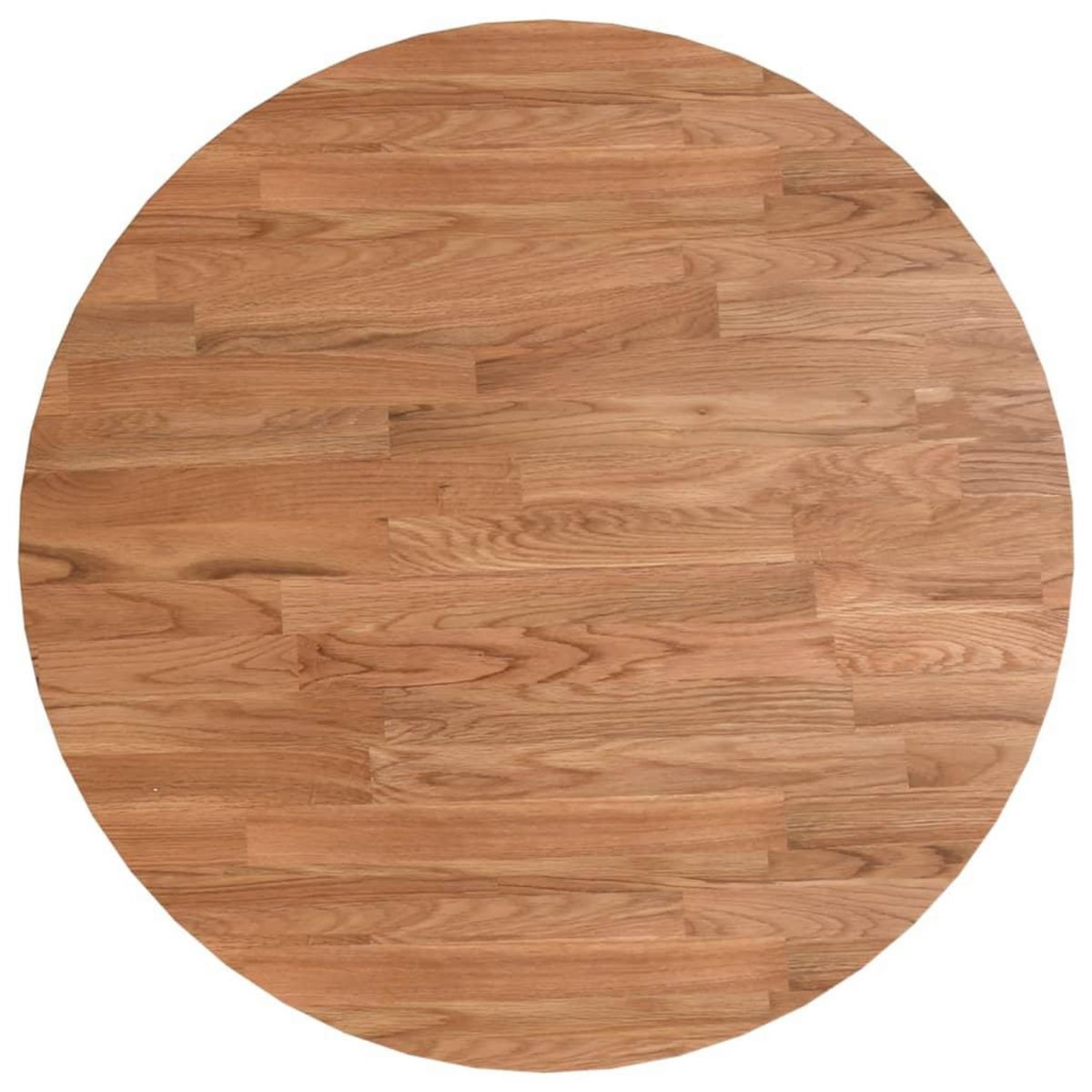 VIDAXL Dessus de table rond Marron clair Ø50x1,5 cm Bois chene traite