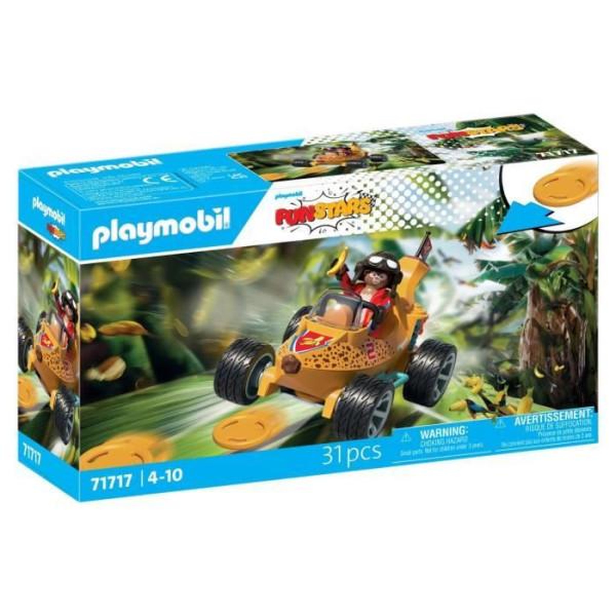 PLAYMOBIL Playmobil 71717 Kart banane, Funstars, 31 pieces, Des 4 ans