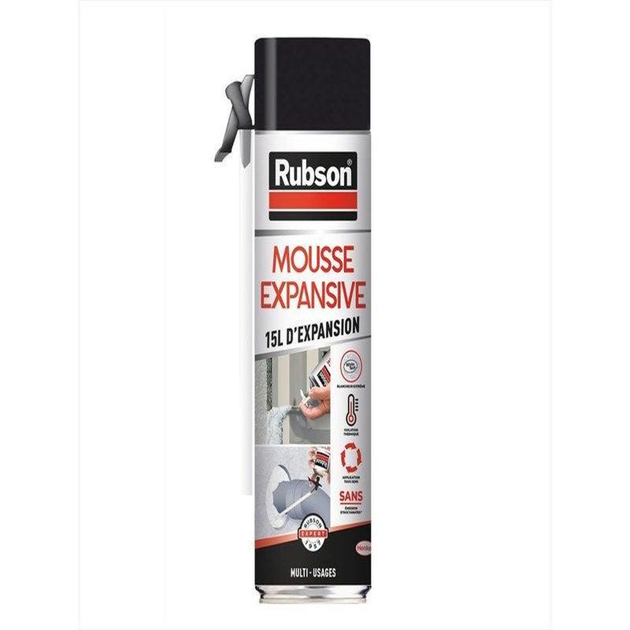 rubson Mousse expansive multi usages <0,1% iso RUBSON  blanc 345/15l