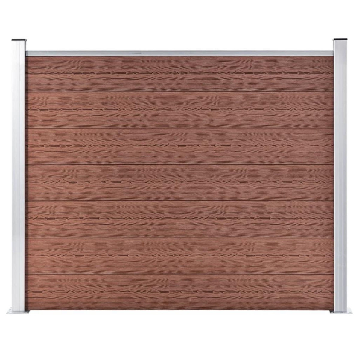 VIDAXL Panneau de cloture WPC 180x146 cm Marron
