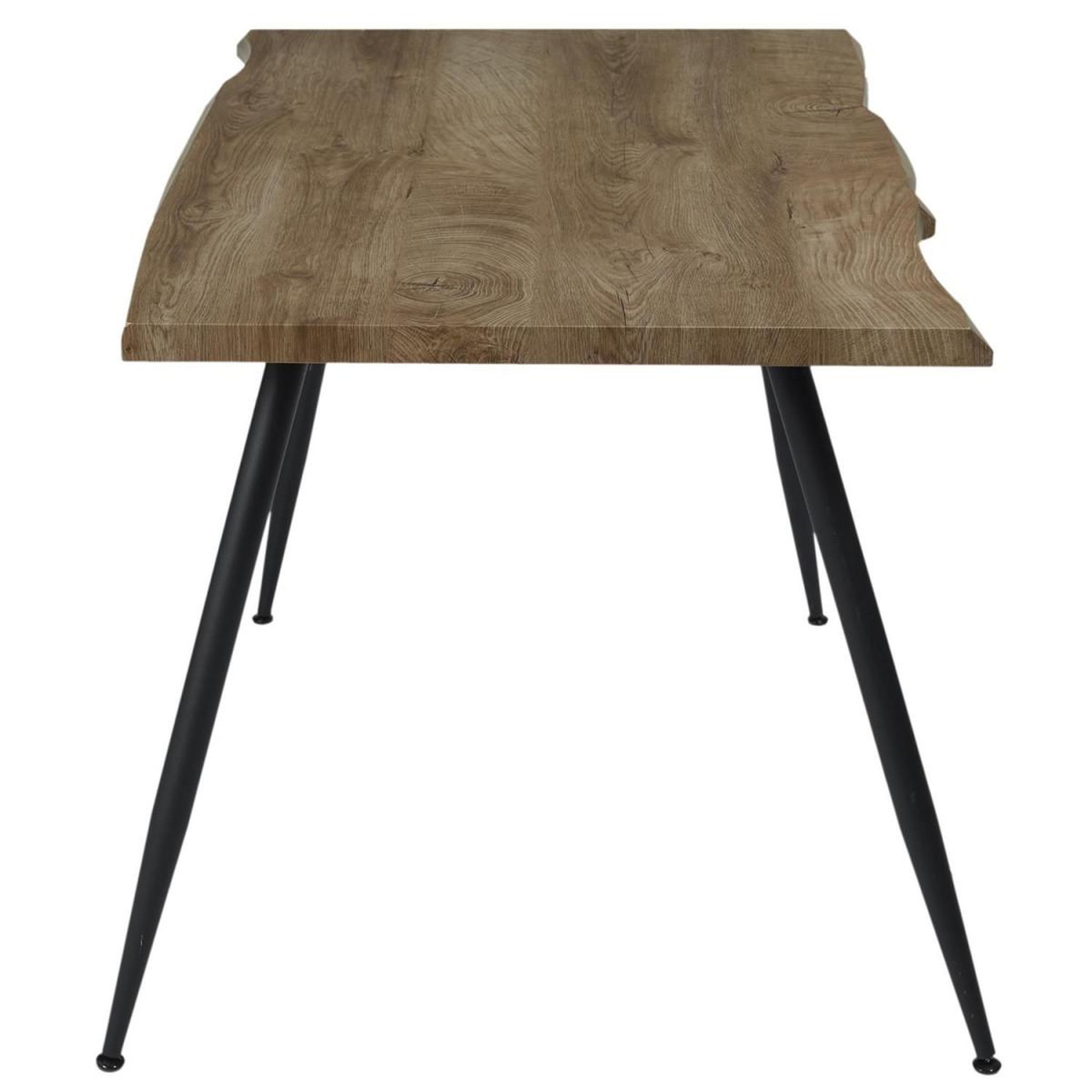 Voir la diapositive 3 : The Home Deco Factory Table de repas  forest ii  110cm naturel & noir