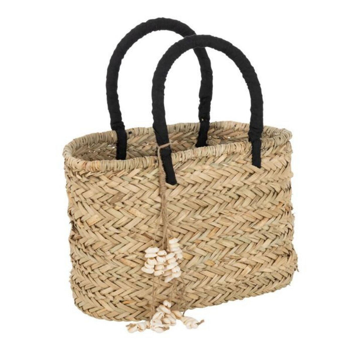 Paris Prix Sac de Plage  Coquillages  37cm Naturel & Noir
