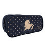 Voir la diapositive 2 : Bagtrotter Bagtrotter - Cybel  - Trousse Scolaire Rectangulaire - Marine  - 2 Compartiments Zippés - 23x7x10cm - Matière Polyester - Accessoire et Papeterie Scolaire