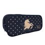 Voir la diapositive 2 : Bagtrotter Bagtrotter - Cybel  - Trousse Scolaire Rectangulaire - Marine  - 2 Compartiments Zippés - 23x7x10cm - Matière Polyester - Accessoire et Papeterie Scolaire