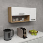 Voir la diapositive 4 : Habitat et Jardin Buffet en bois  Akasya  - 90 x 24 x 52 cm - Blanc