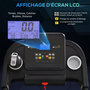 Voir la diapositive 4 : HOMCOM Tapis de course électrique pliable 500 W - V. max. 12 Km/h - écran LED multifonction - 12 programmes - 2 porte-gobelets - support smartphone - acier ABS noir