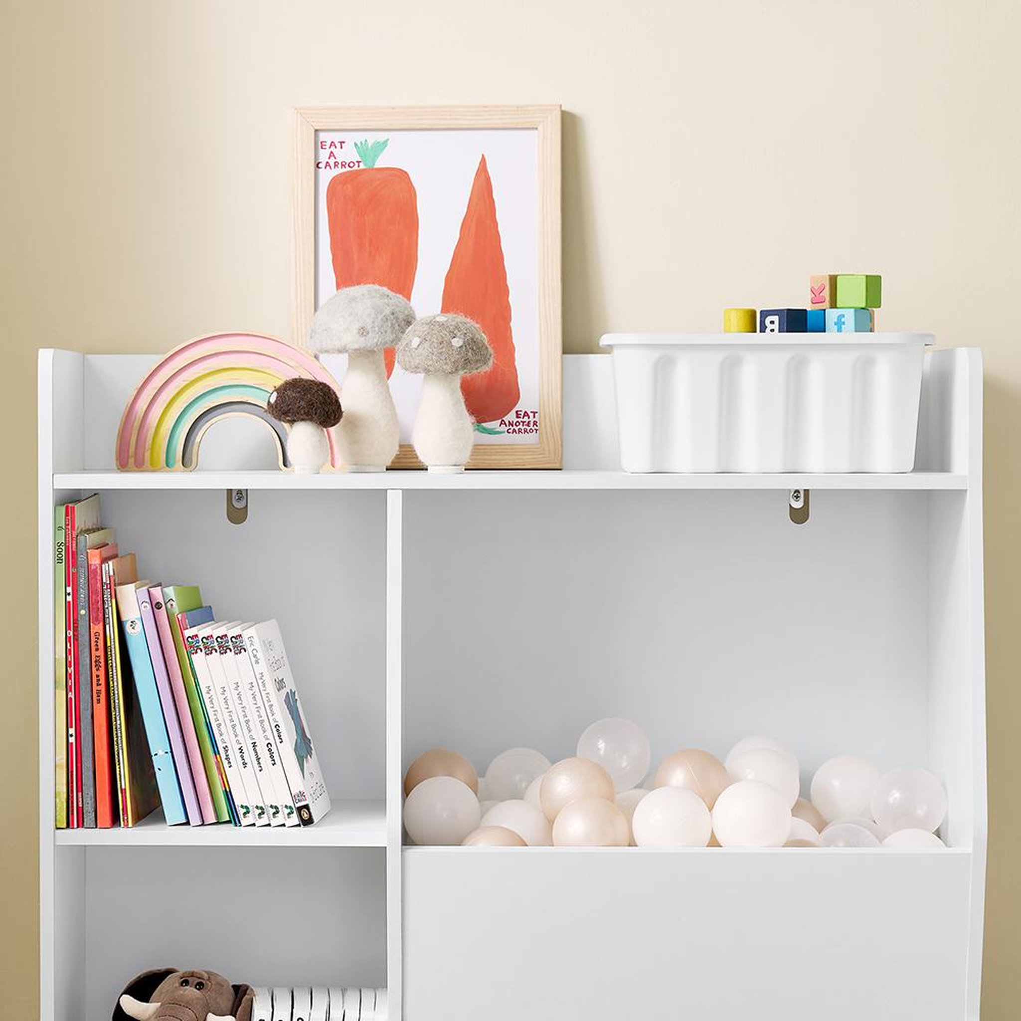 Voir la diapositive 6 : SOBUY SoBuy - Bibliothèque Enfant à 5 étagères - Nordique - KMB55-K