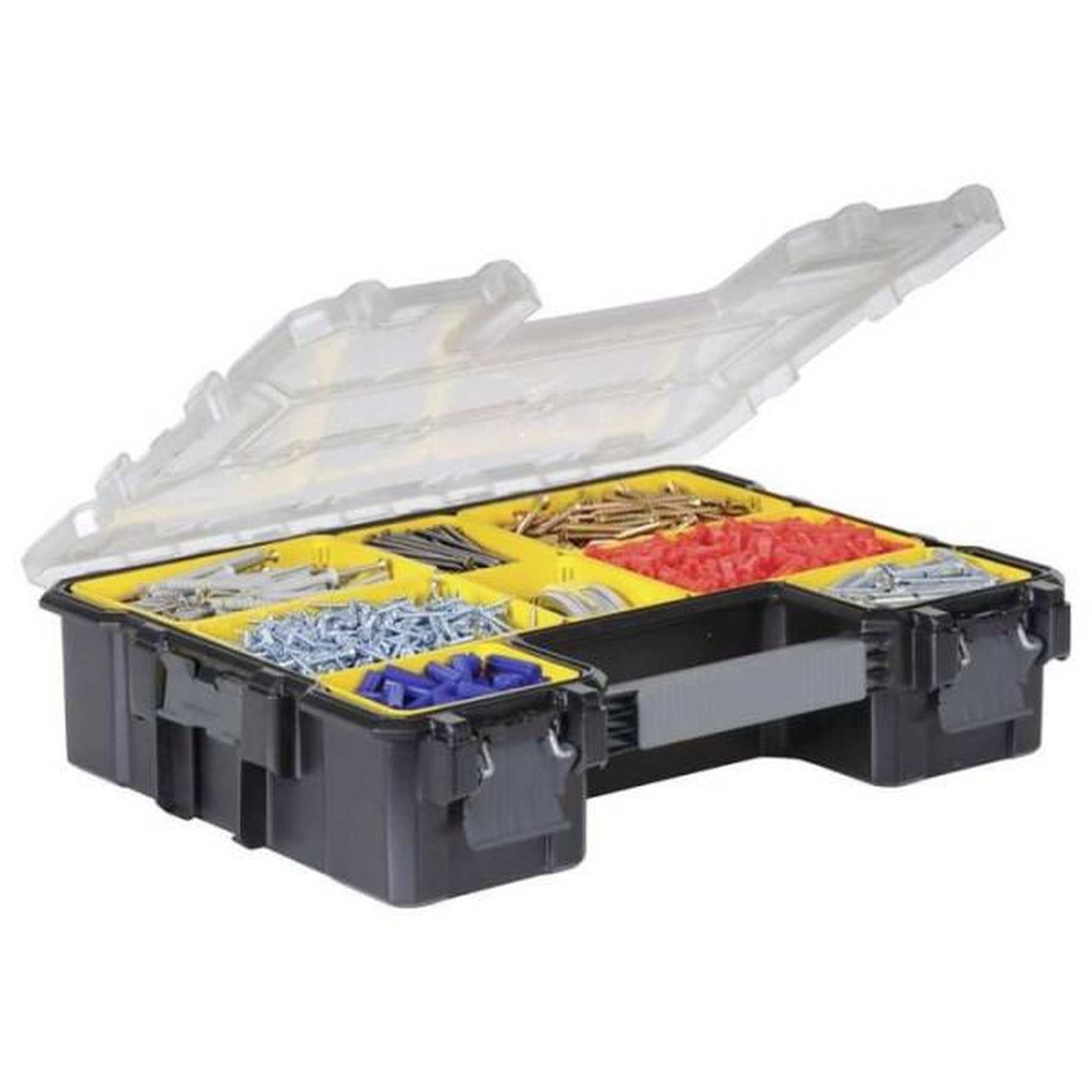 Voir la diapositive 3 : STANLEY FATMAX Stanley fatmax organiseur profondeur 106 mm 1-97-521 - 10 compartiments amovibles - couvercle en polycarbonate incassable