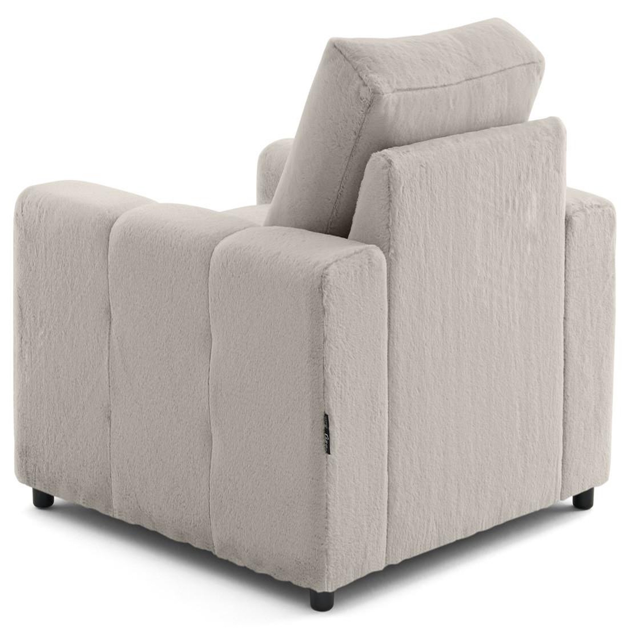 Voir la diapositive 3 : LISA DESIGN Crocus - fauteuil en fausse fourrure