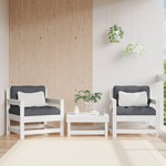 VIDAXL Chaises de jardin lot de 2 blanc bois massif de pin