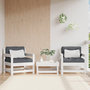 Voir la diapositive 1 : VIDAXL Chaises de jardin lot de 2 blanc bois massif de pin