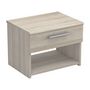 Voir la diapositive 1 : Habitat et Jardin Table de chevet en bois  Pricy  - 1 tiroir - 1 niche - 43 x 32 x 32 cm - Beige