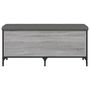 Voir la diapositive 4 : VIDAXL Banc de rangement sonoma gris 102x42x45 cm bois d'ingenierie