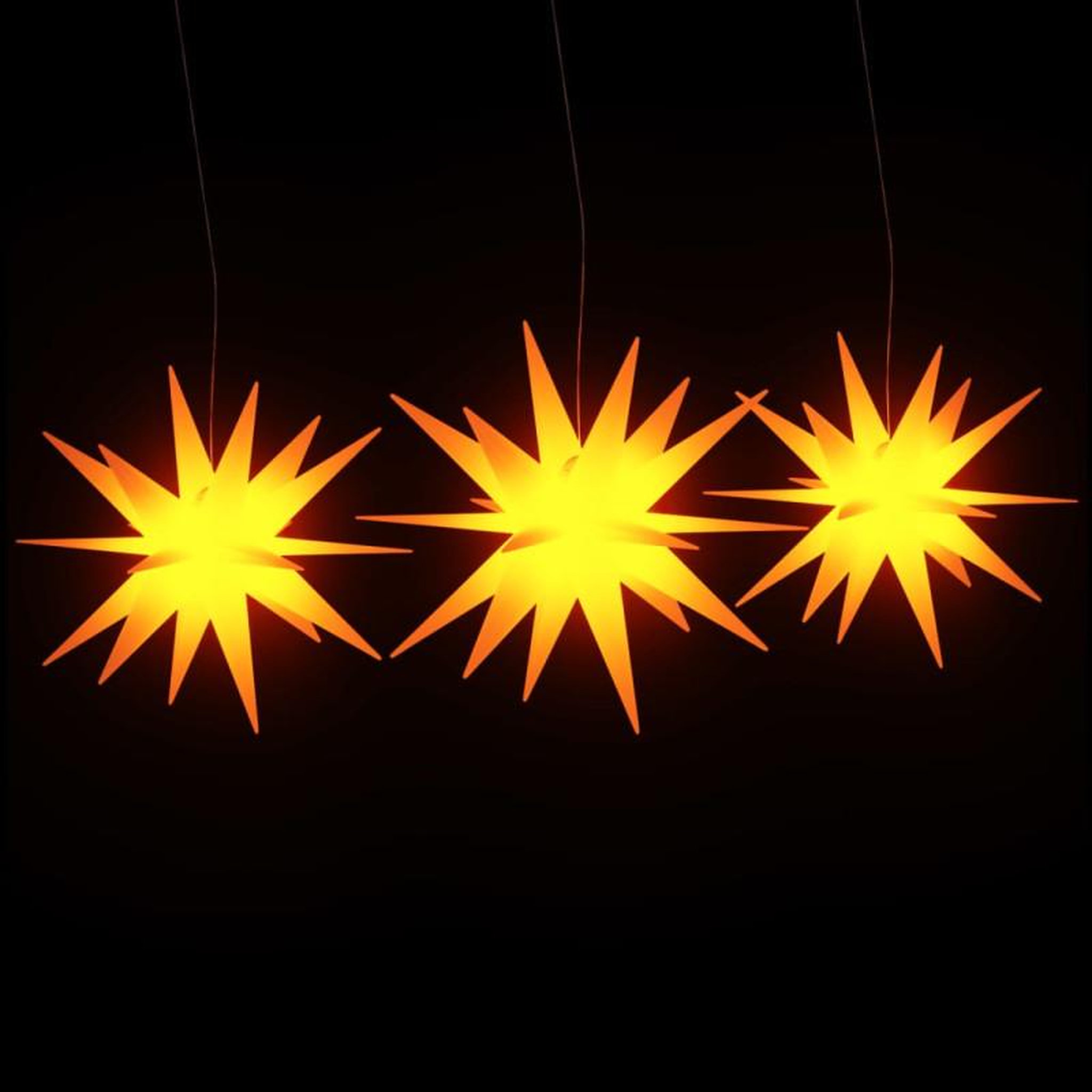 Voir la diapositive 3 : VIDAXL Lumières de Noël avec LED 3 pcs pliable jaune