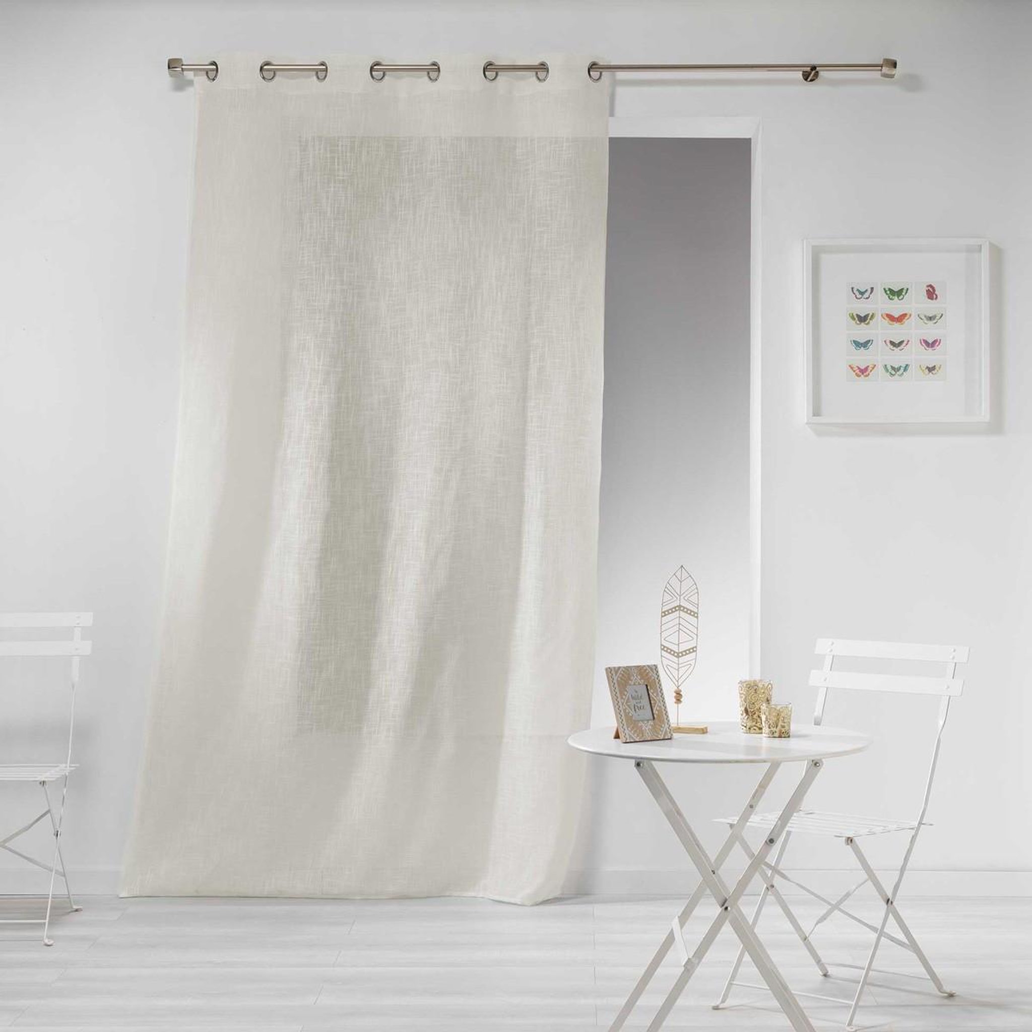 Douceur d'Intérieur Rideau voilage  haltona  140x240cm naturel