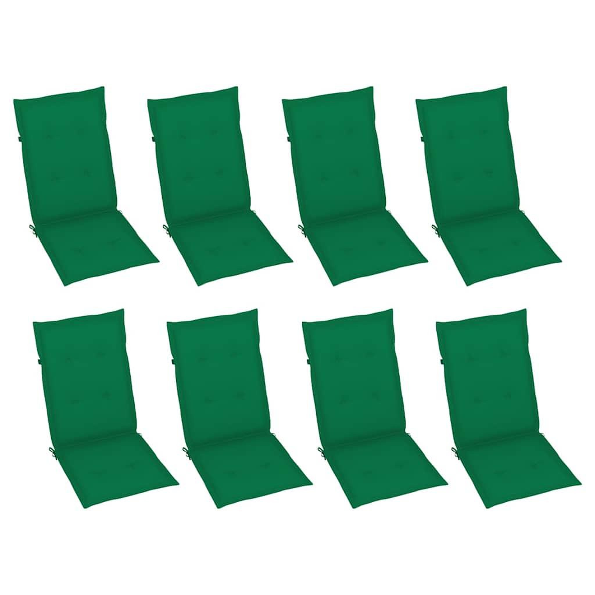 Voir la diapositive 5 : VIDAXL Chaises inclinables de jardin et coussins lot de 8 Gris Acacia