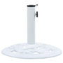 Voir la diapositive 1 : VIDAXL Socle de parasol Blanc 9 kg 40 cm Fonte