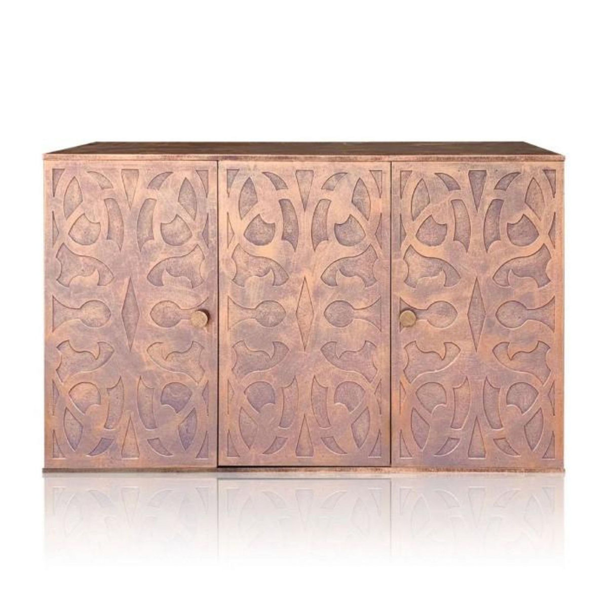 Paris Prix Buffet en Bois Sculpté  Malarmé  120cm Cuivre