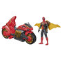 Voir la diapositive 1 : HASBRO Véhicule Super arachno-moto + figurine Spider-Man - Marvel Spider-Man
