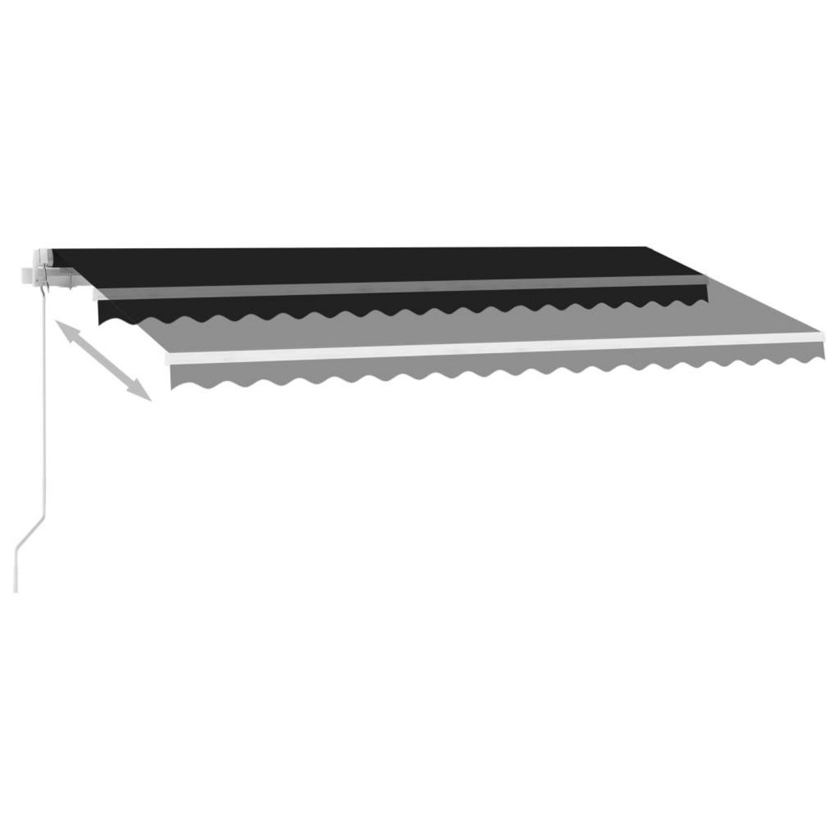 VIDAXL Auvent manuel retractable sur pied 400x300 cm Anthracite