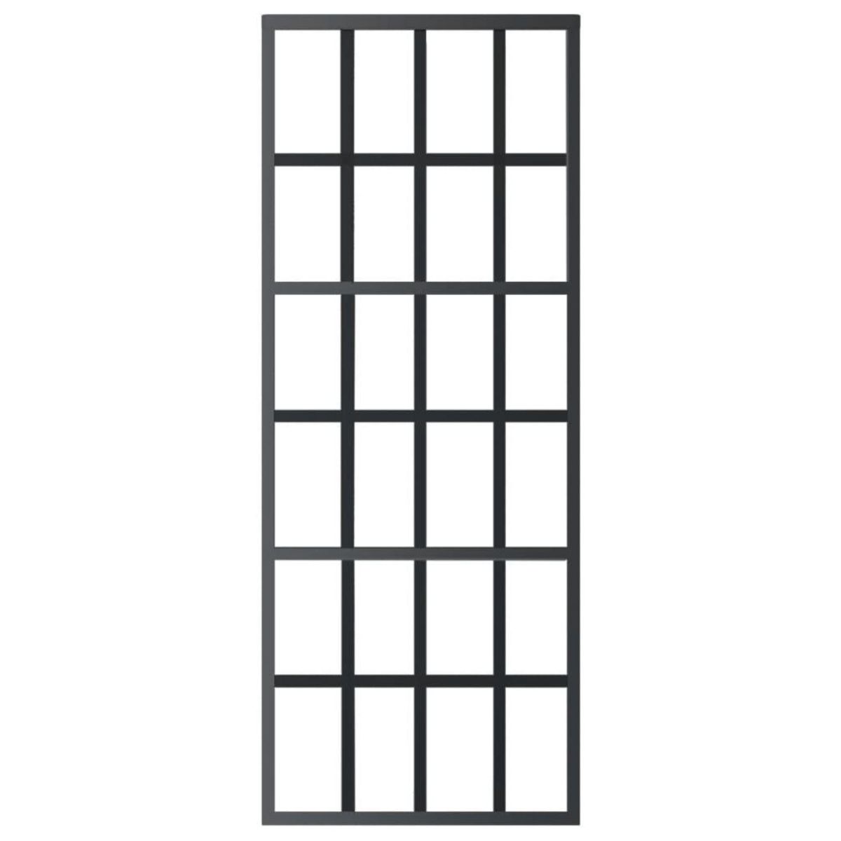 VIDAXL Porte coulissante et quincaillerie Verre ESG/Aluminium 76x205cm