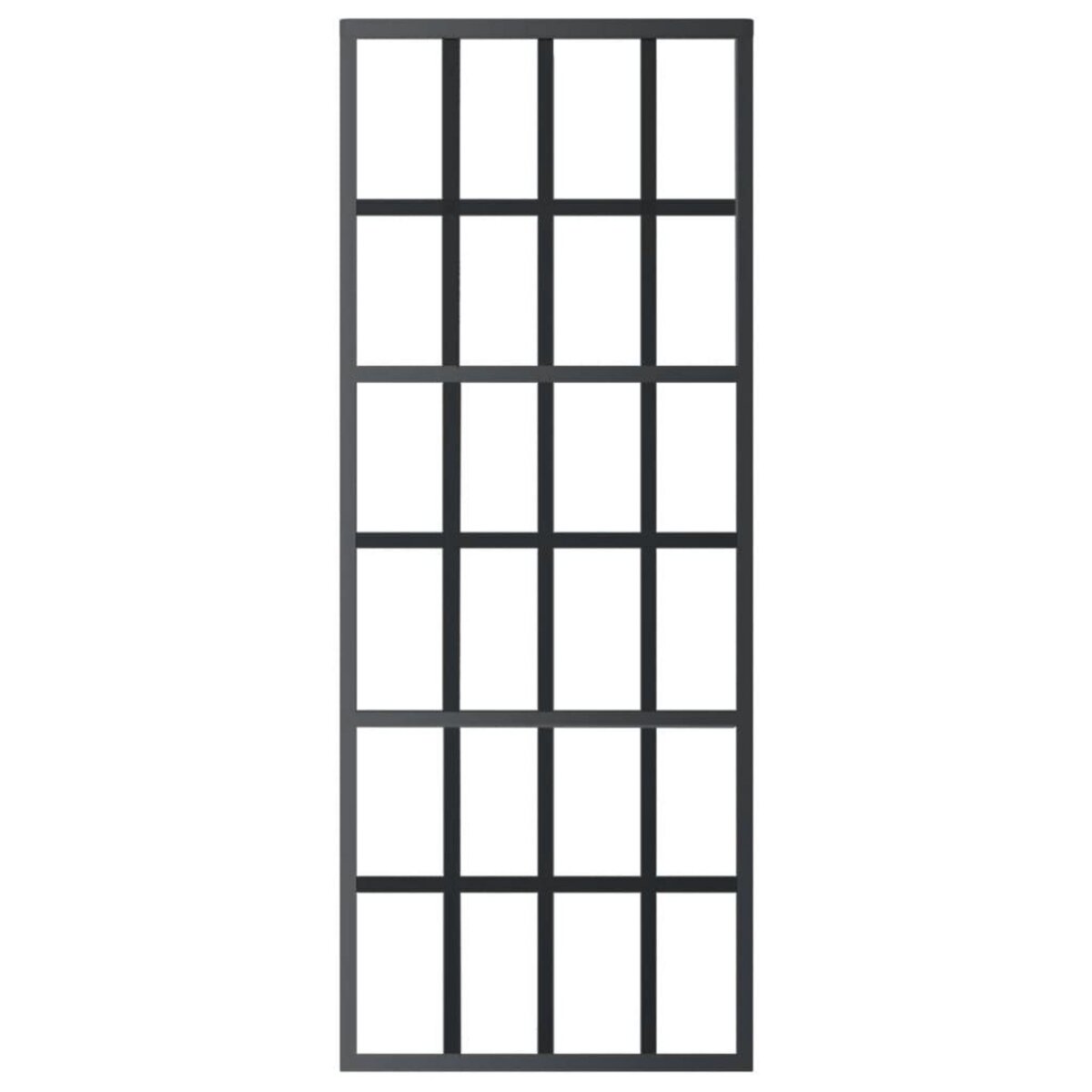 VIDAXL Porte coulissante et quincaillerie Verre ESG/Aluminium 76x205cm