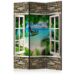 Paris Prix Paravent 3 Volets  Tropical Beach  135x172cm