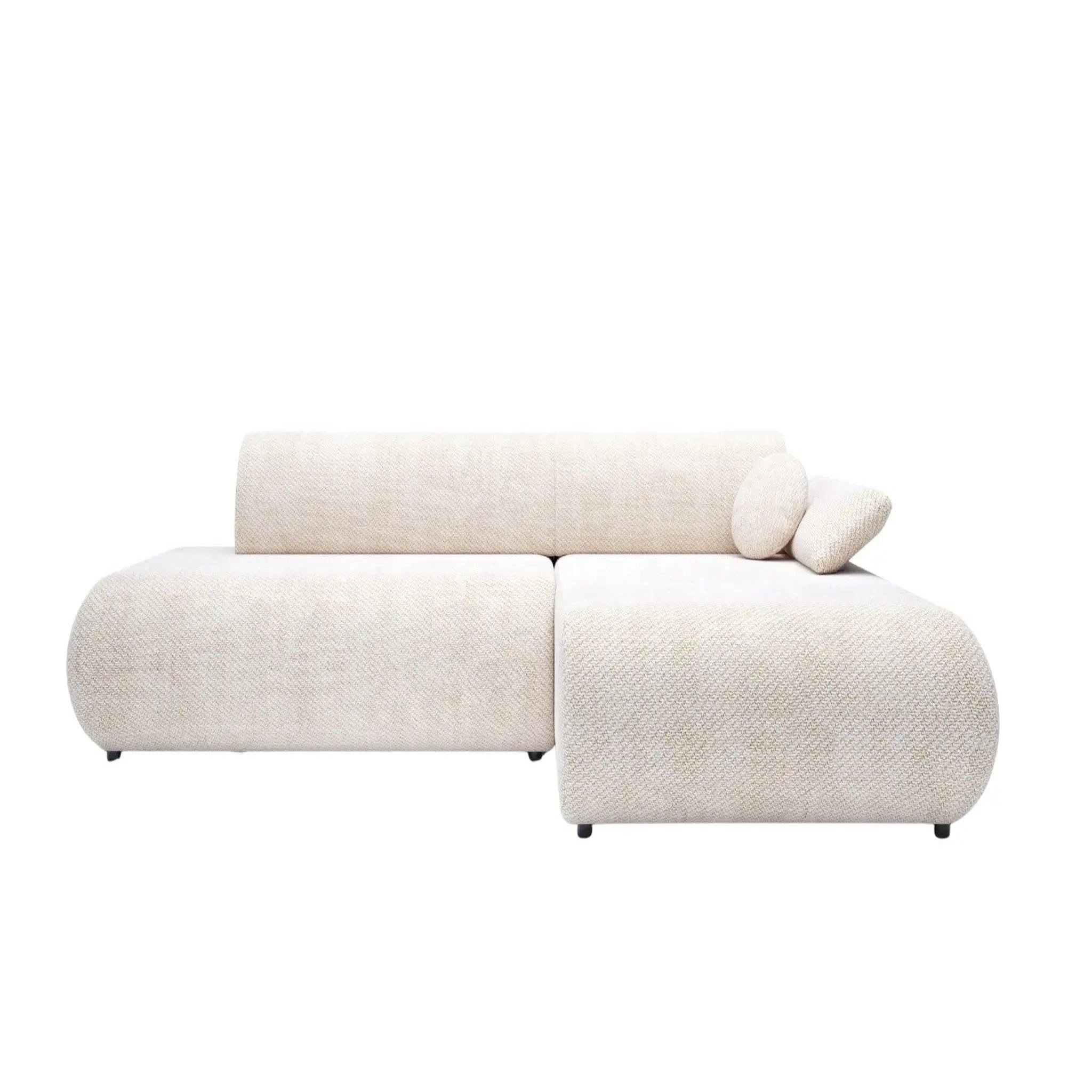 Voir la diapositive 1 : CASANOVA PARIS Levi - canapé d'angle convertible tissu lisse
