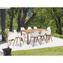 MARKET24 Lot de 2 chaises de jardin en PP - Blanc - 50 x 55 x 85,5 cm