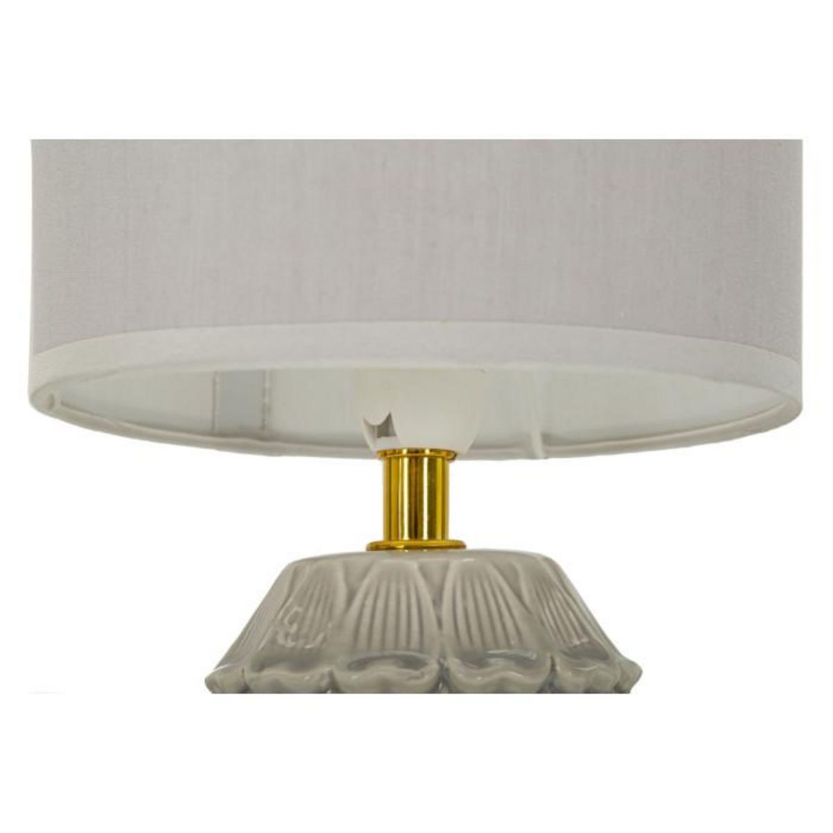 Paris Prix Lampe à Poser en Céramique  Pigny  30cm Crème