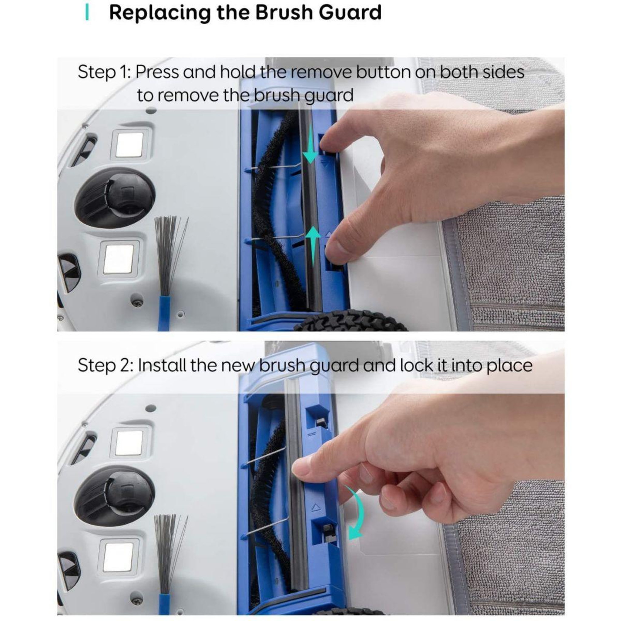 Voir la diapositive 3 : EUFY Kit accessoires protection brosse principale robovac l70 hybrid