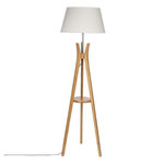 ATMOSPHERA Lampadaire Trépied  Kalo  156cm Naturel & Blanc