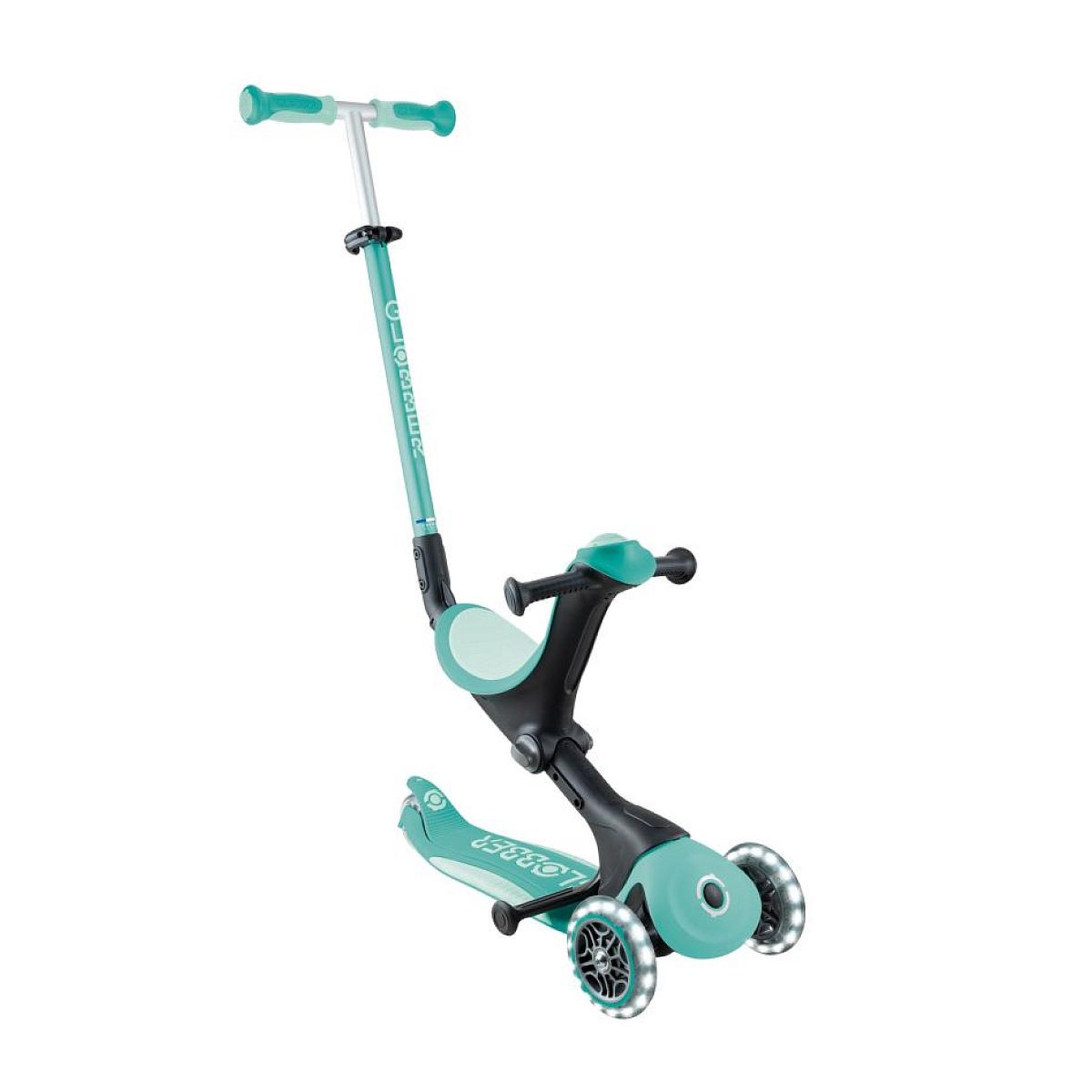 Globber Trottinette évolutive GO•UP DELUXE LIGHTS MINT