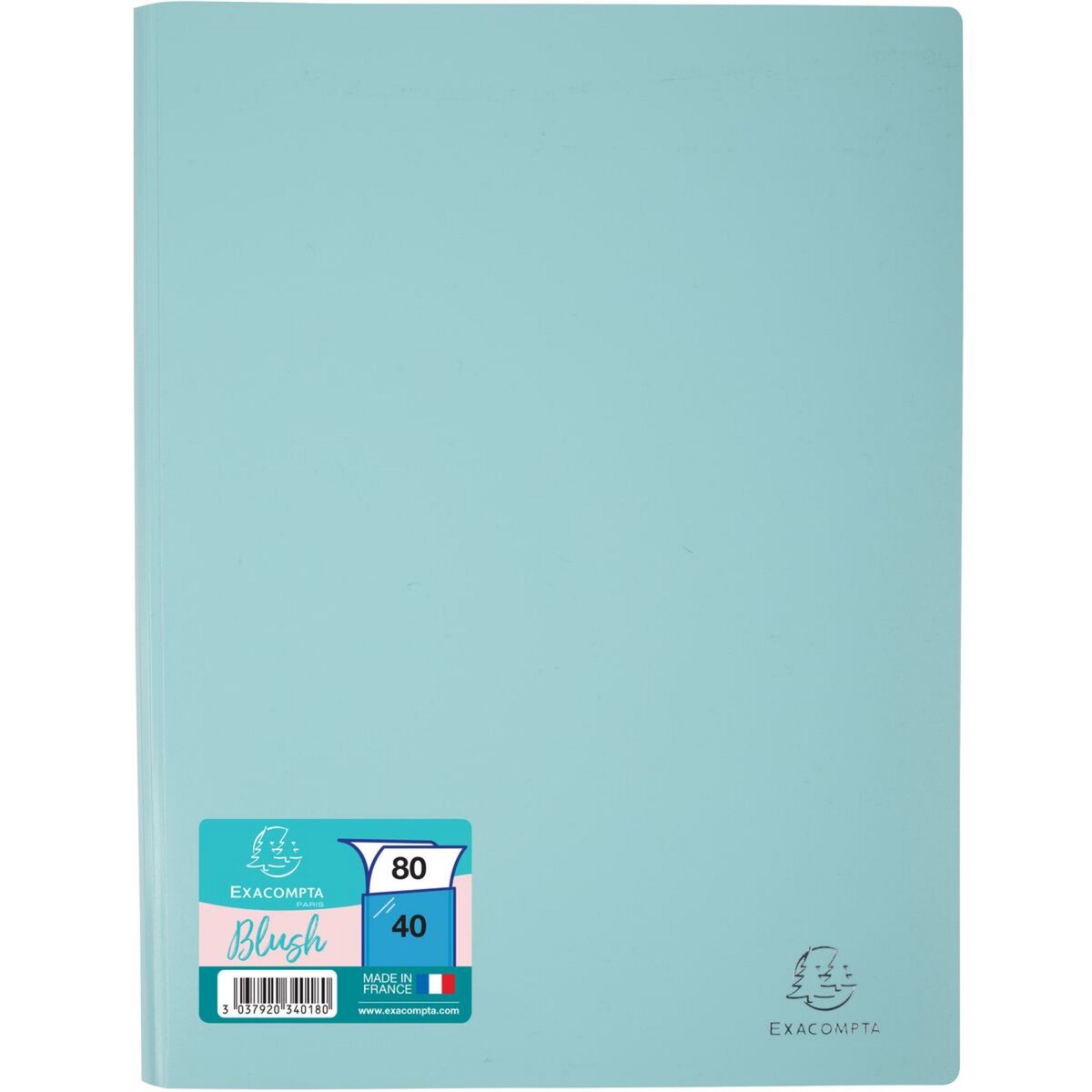 Porte vues A4 souple 80 vues turquoise pas cher Auchan.fr