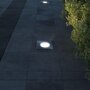 VIDAXL Lampes encastrees au sol d'exterieur 3 pcs Carre
