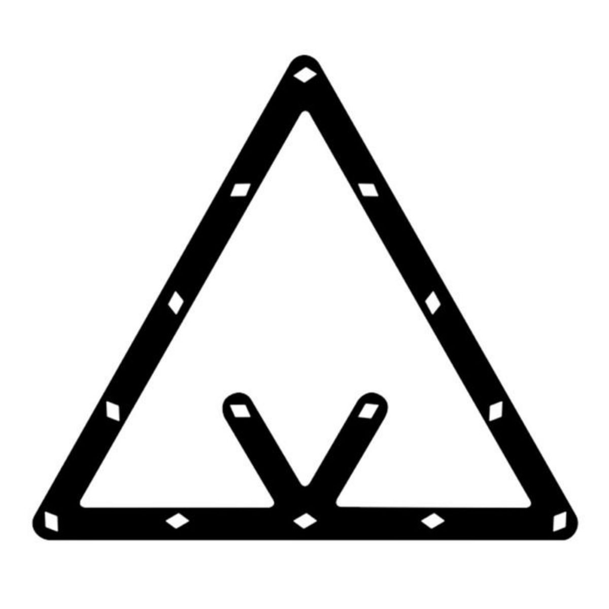 Paris Prix Lot de 6 Triangles de Positionnement  Billard  24 cm Noir