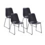 Voir la diapositive 1 : BEST MOBILIER Cuzco - lot de 4 chaises - en simili