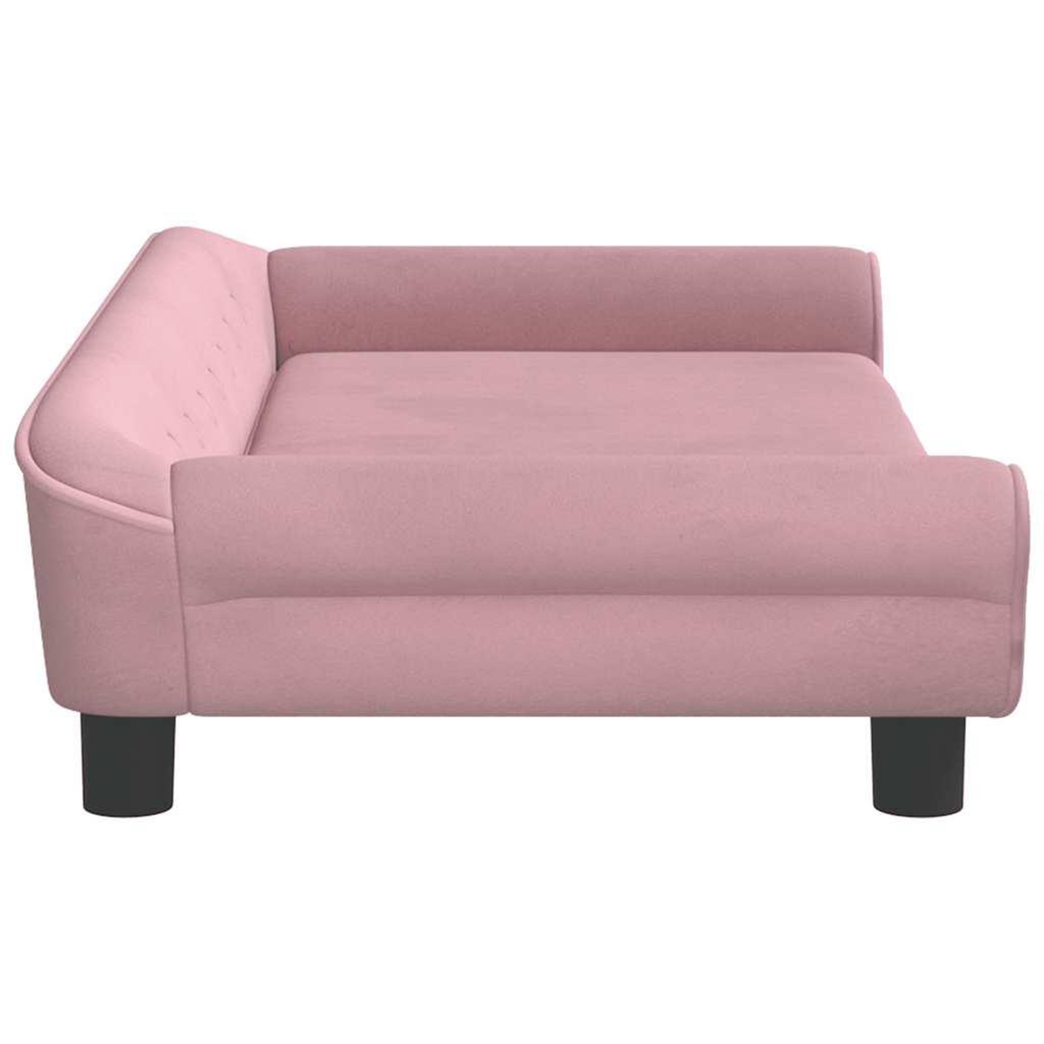 Voir la diapositive 4 : VIDAXL Lit pour chien rose 100x50x21 cm velours