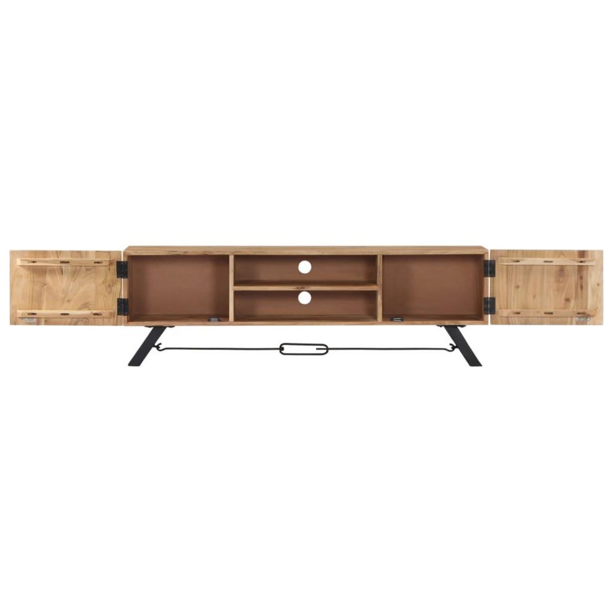 VIDAXL Meuble TV 140x30x45 cm Bois d'acacia massif