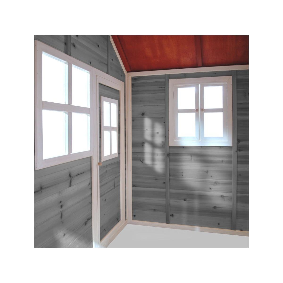 EXIT TOYS Maisonnette en bois pour enfants Loft 150 Gris - Exit Toys